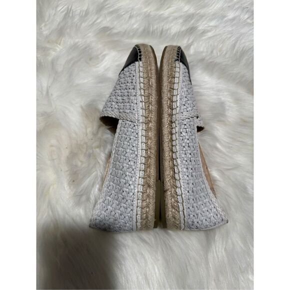 J.mclaughlin Redding 2 basket weave woven black white loafers 9M - Picture 11 of 11